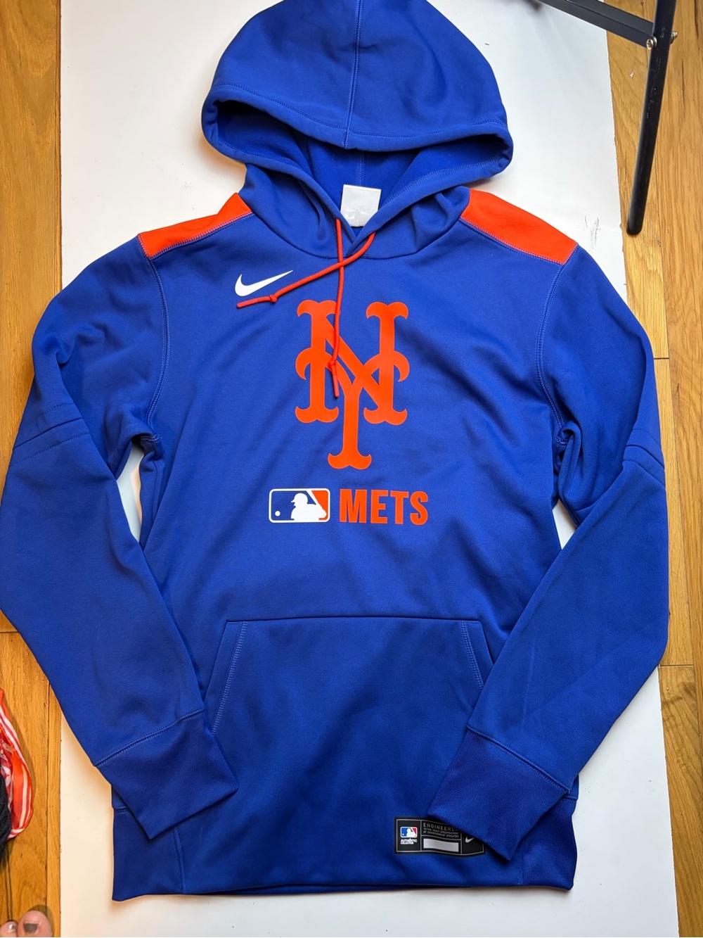 Nike Baseball Mets Blue Pullover Hoodie sz S